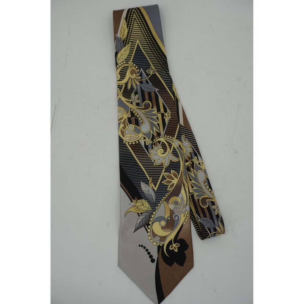 Vitaliano Pancaldi Tie Mens One Size Multicolor Floral Silk Made In Italy